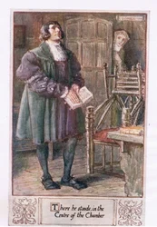 Da stand er, in der Mitte der Kammer